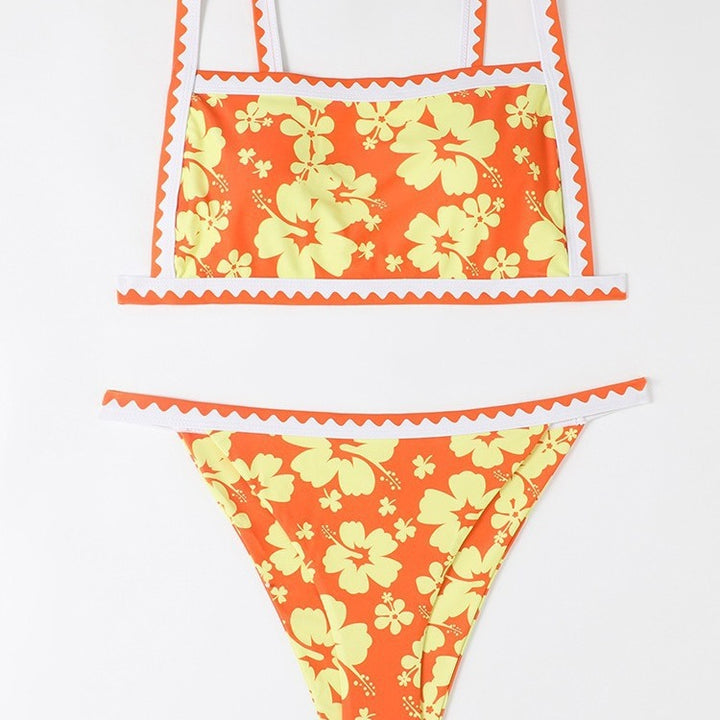 Damen Bikini-Set mit floralem Design und trendy Trägerdetails Echo Archiv