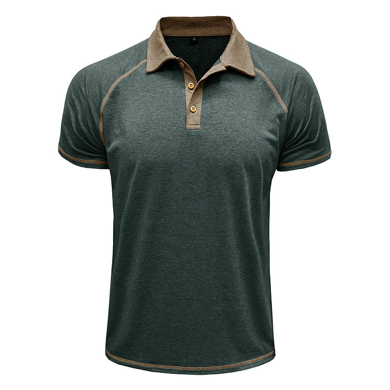 Herren lässiges Poloshirt mit kontrastierenden Einfassungen und hochwertigem Baumwollmix Echoarchiv
