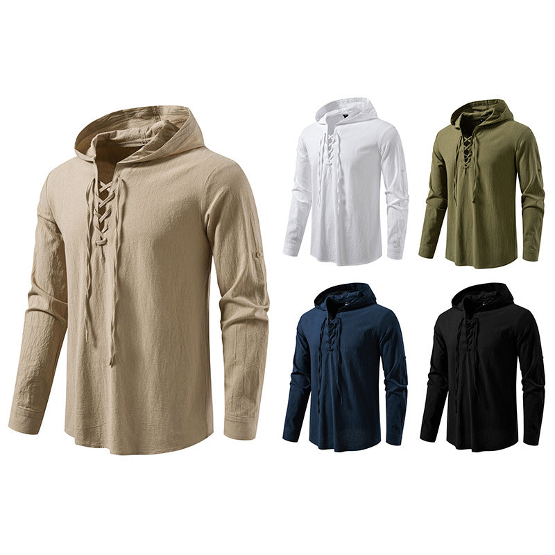 Herren Kapuzentop mit einzigartigem Schnürdesign Echoarchiv