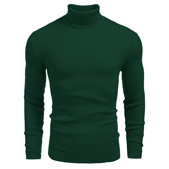 Herren Rollkragenpullover mit strukturiertem Rippdesign Echoarchiv