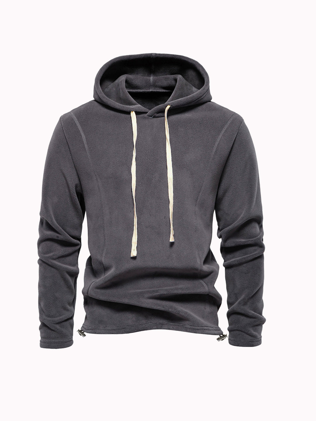 Herren Fleece Kapuzenpullover mit modischem Schnitt und seitlichen Reißverschlüssen Echoarchiv