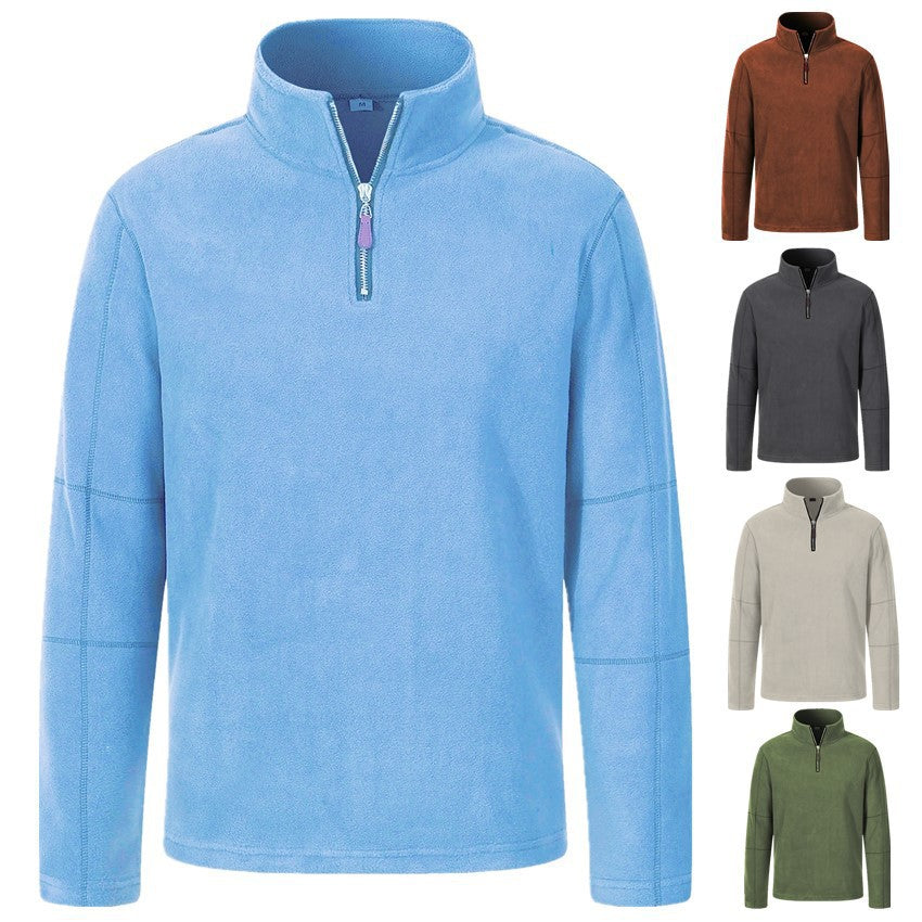 Herren Fleecejacke mit hohem Kragen und praktischem Reißverschluss Echoarchiv