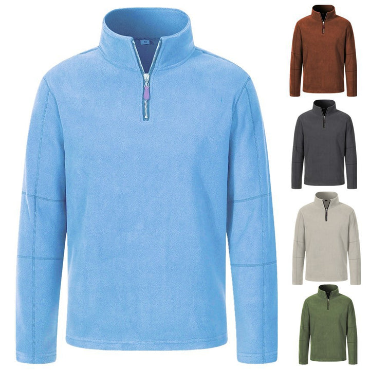 Herren Fleecejacke mit hohem Kragen und praktischem Reißverschluss Echoarchiv
