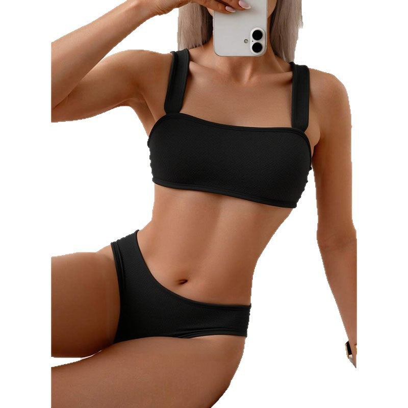 Damen Sportliches Bikini-Set mit breiten Trägern Echo Archiv