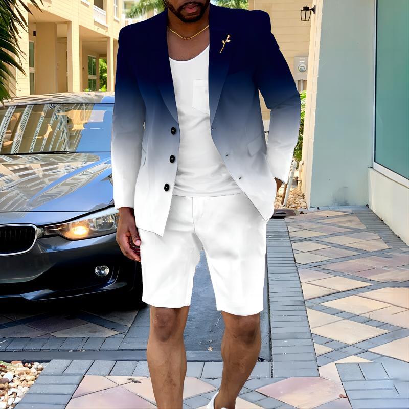 Herren stylischer Blazer mit modischen Shorts Echoarchiv