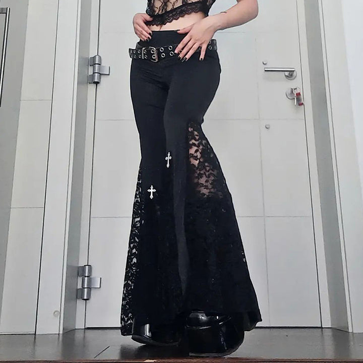 Damen figurbetonte Bluse mit Rüschendetails und Schnürung Echo Archiv