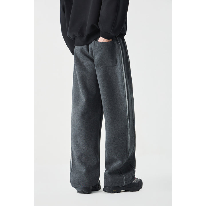 Damen Relaxed-Fit Culotte-Sweathose mit hohem Gummibund und Kontrastpaspel Echoarchiv