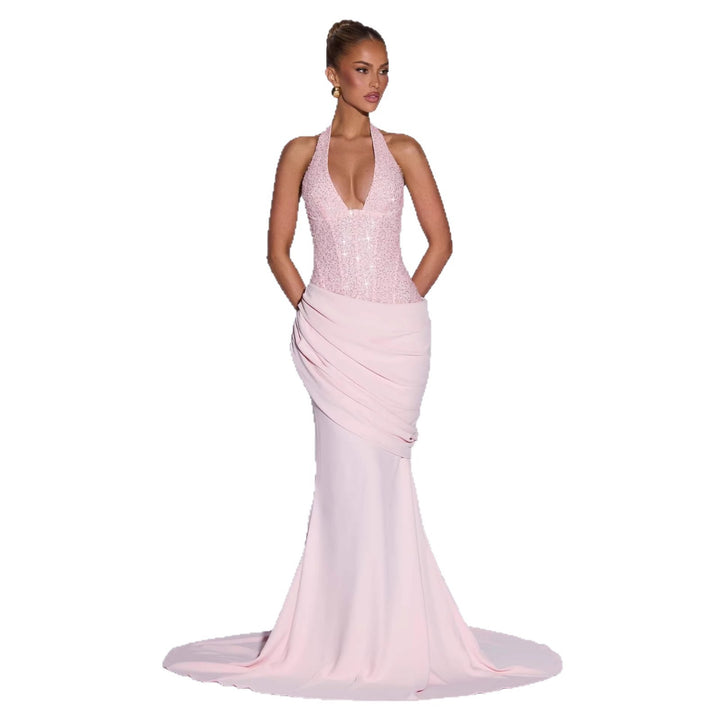 Damen Glänzendes Abendkleid mit figurbetontem Schnitt und schimmernden Pailletten Echo Archiv