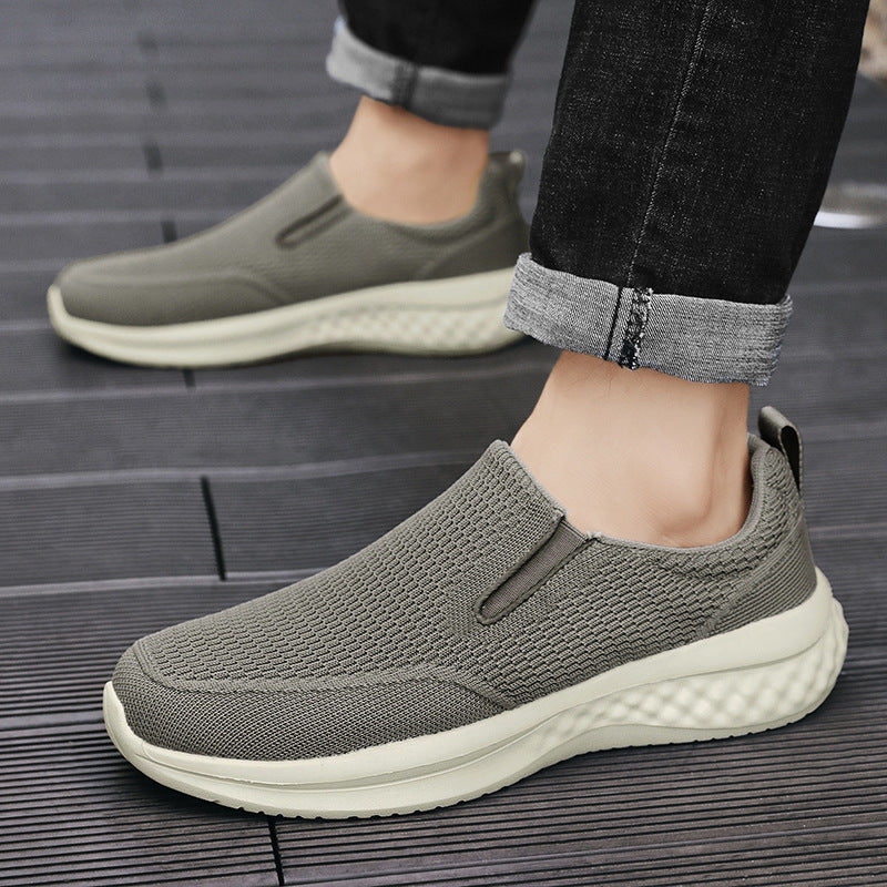 Unisex nan nahtloser Schlupfsneaker mit viskoelastischem Fußbett, flexibler Dämpfungssohle und atmungsaktivem Strickoberteil Echo Archiv
