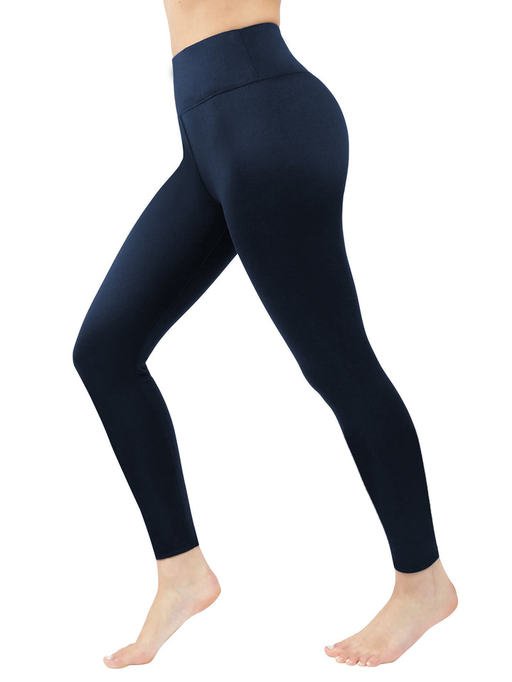 Damen Figurformende High‑Waist Leggings aus meliertem Power‑Stretch mit breitem Komfortbund – Avélisse
