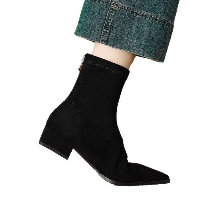 Damen Elegante spitze Stiefeletten mit flexiblem Schaft Echo Archiv