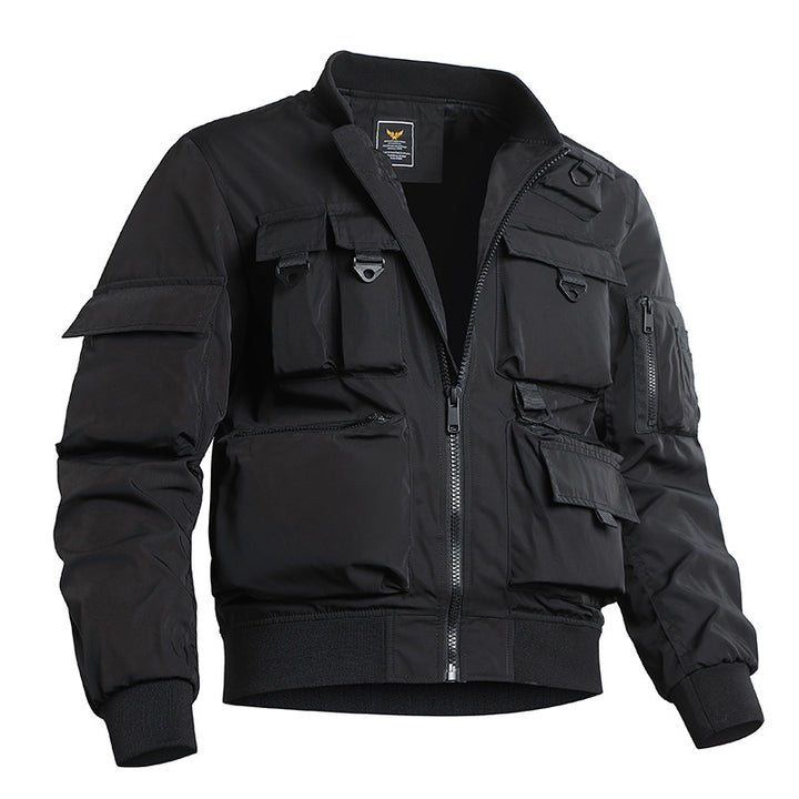 Herren taktische Bomberjacke mit multifunktionalen Utility-Taschen Echoarchiv