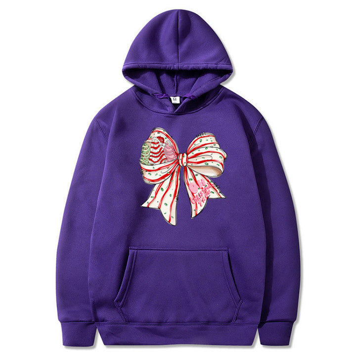 Damen Kapuzenpullover mit festlichem Schleifenmotiv Echoarchiv
