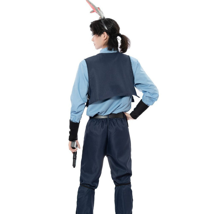 Mädchen Polizistin Kostüm mit Rüschenrock und Accessoires Echo Archiv