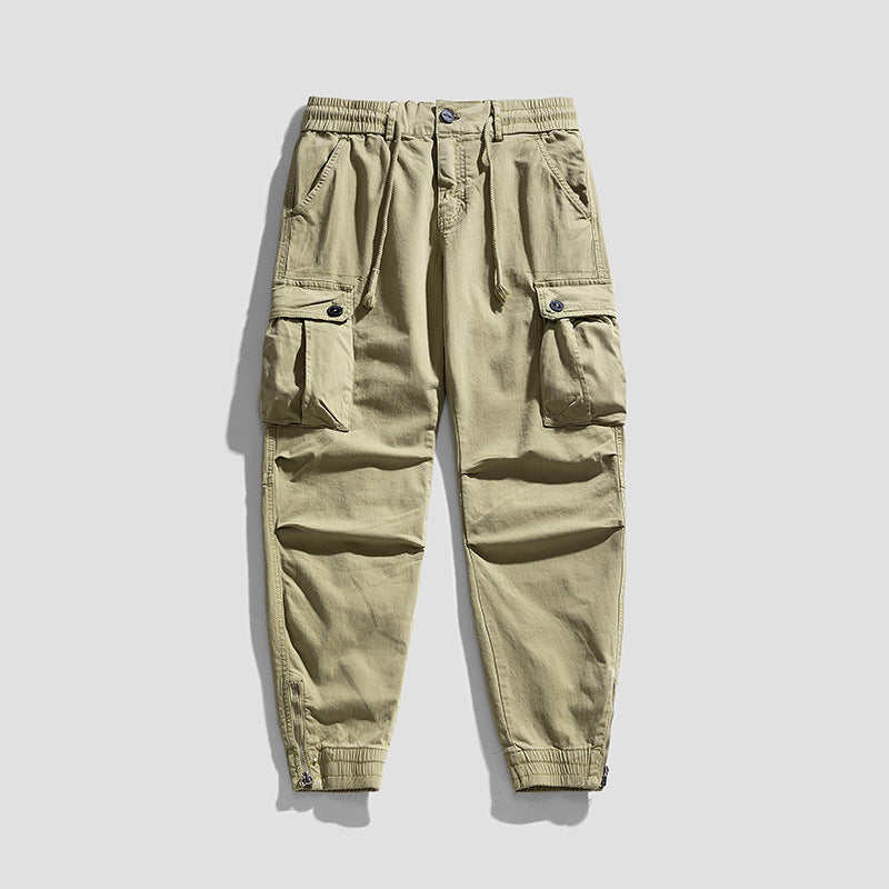 Herren Twill-Cargo-Jogger mit elastischem Komfortbund, Mehrfachklapptaschen und Reißverschluss-Knöchel Echo Archiv