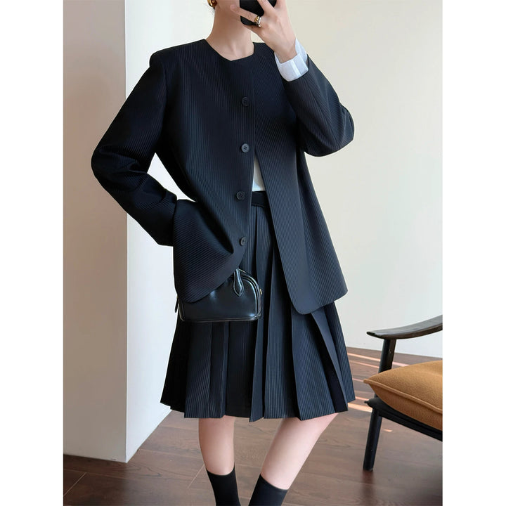 Damen Elegante Plisseejacke Echoarchiv
