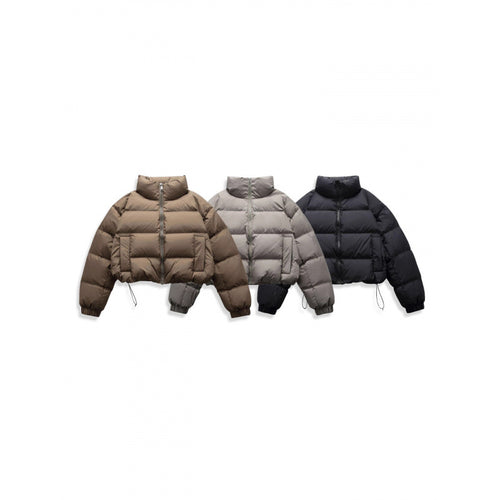 Damen Kurz geschnittene gesteppte Winterjacke im Cropped‑Style mit hohem Stehkragen Echo Archiv