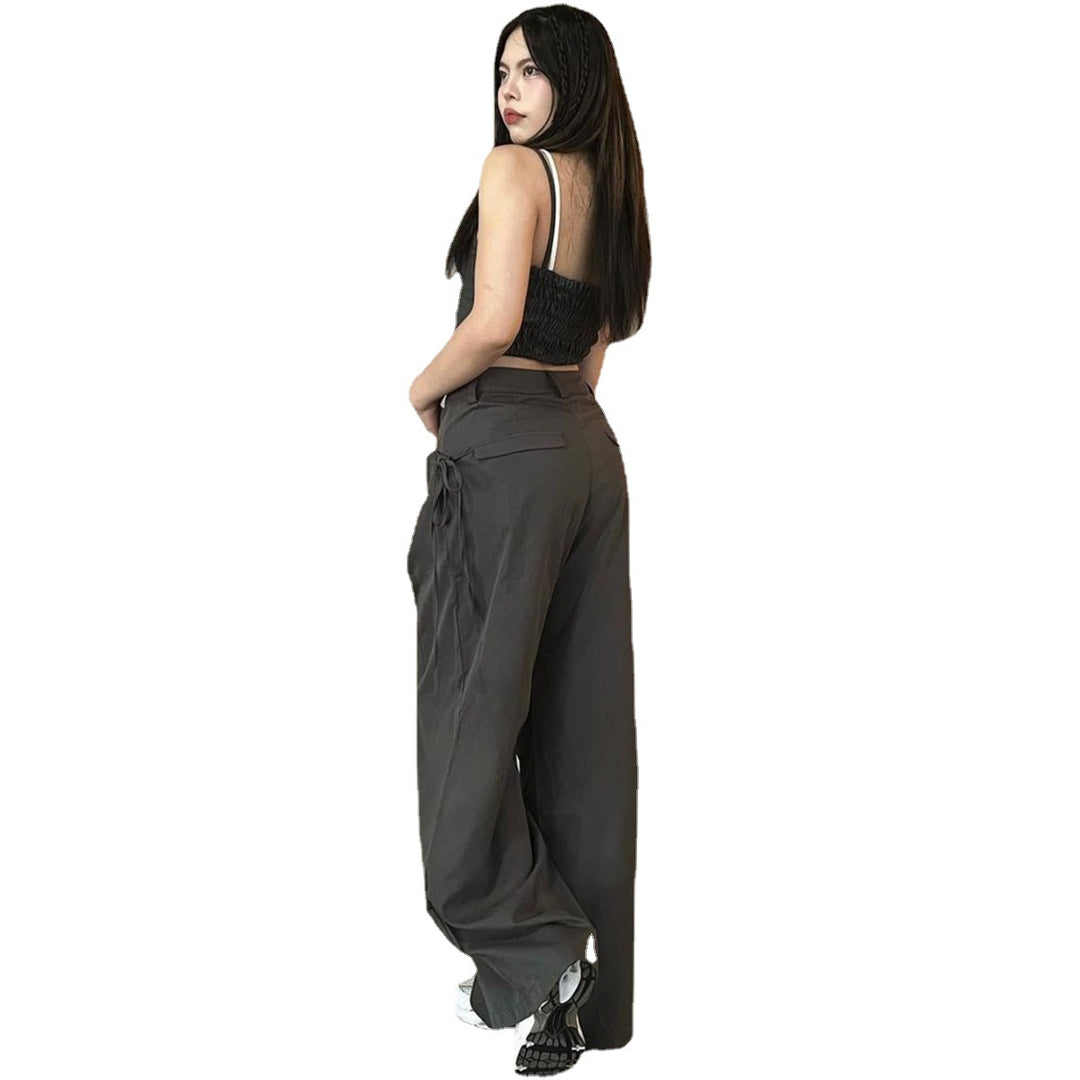 Damen Cargo-Hose mit Stylishen Seitentaschen und Verstellbaren Kordelzügen Echo Archiv
