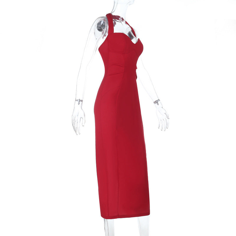 Damen figurbetontes Abendkleid mit Halterneck-Design Echo Archiv