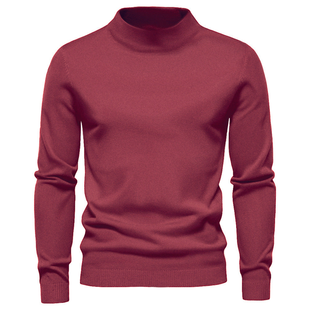Herren eleganter Rollkragenpullover aus feiner Wolle Echoarchiv