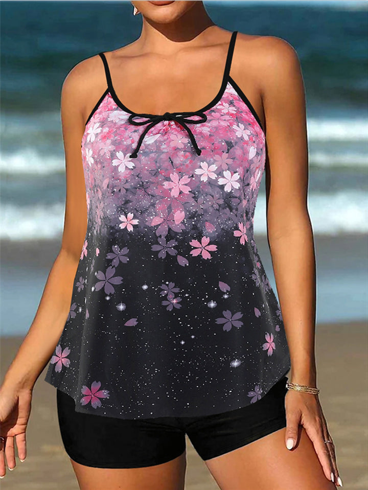 Damen lässiger Strandtop mit Shorts Echo Archiv