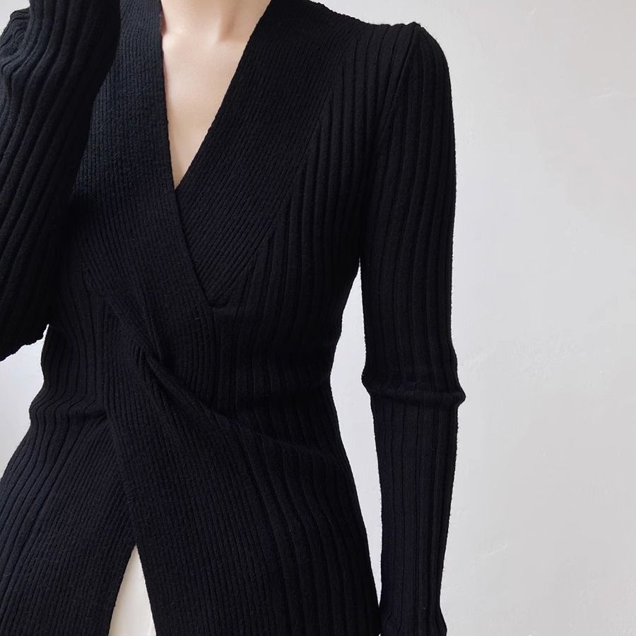 Damen Elegante Wickelstrickjacke Echo Archiv