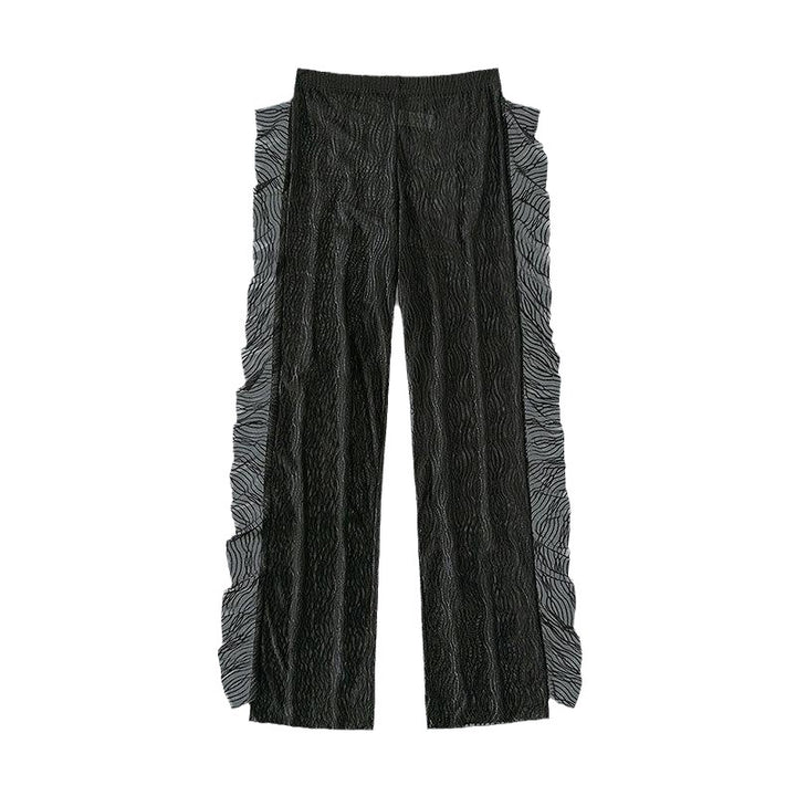 Damen Elegante Transparente Strandhose mit Rüschendetails Echo Archiv