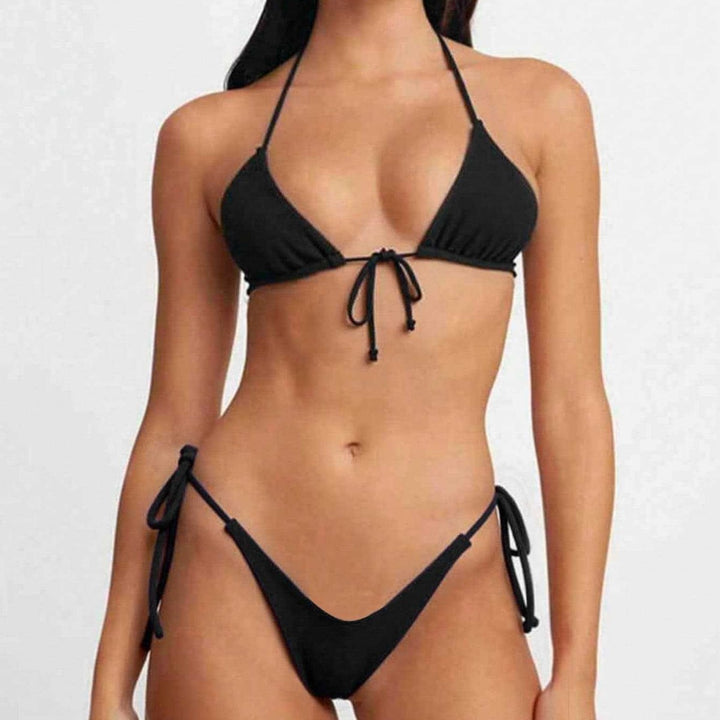 Damen Triangel-Bikini mit verstellbaren Bindebändern Echo Archiv