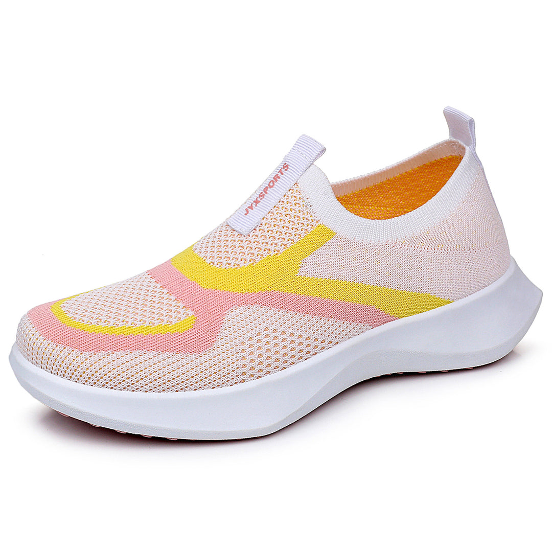 Damen nan nahtloser Strick-Sockensneaker mit elastischem Einstieg, atmungsaktiver Mesh-Struktur und leichter EVA-Dämpfung Echo Archiv