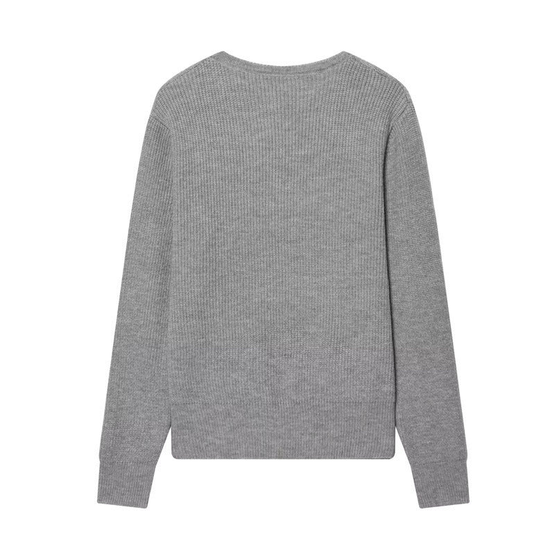 Damen zweilagiger Feinstrick-Cardigan mit integriertem Untertop und Herzknöpfen Echo Archiv