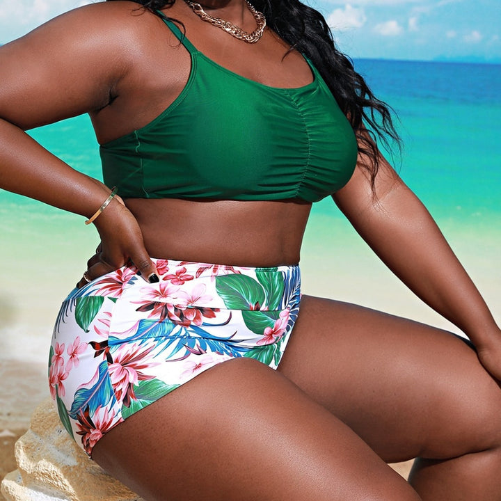 Damen Bikiniset mit floralem Design und verstellbaren Trägern Echo Archiv