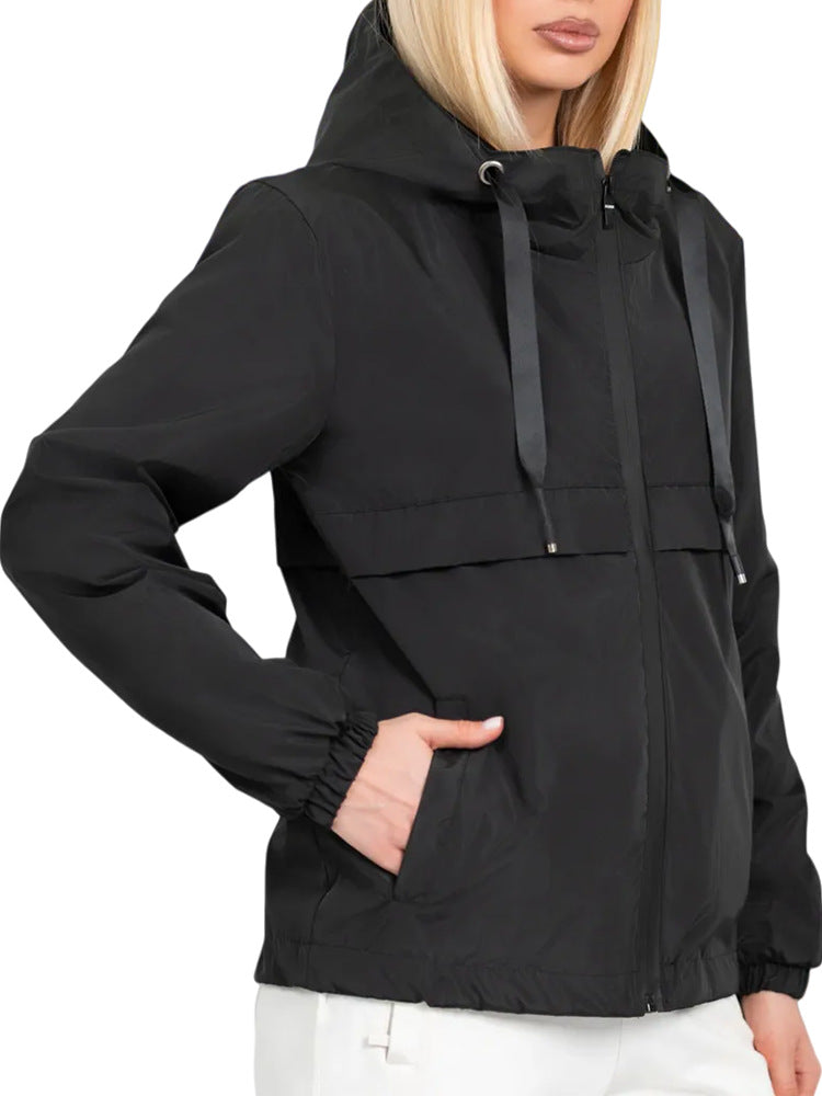 Damen Modische Übergangsjacke mit kapuze – Célinea