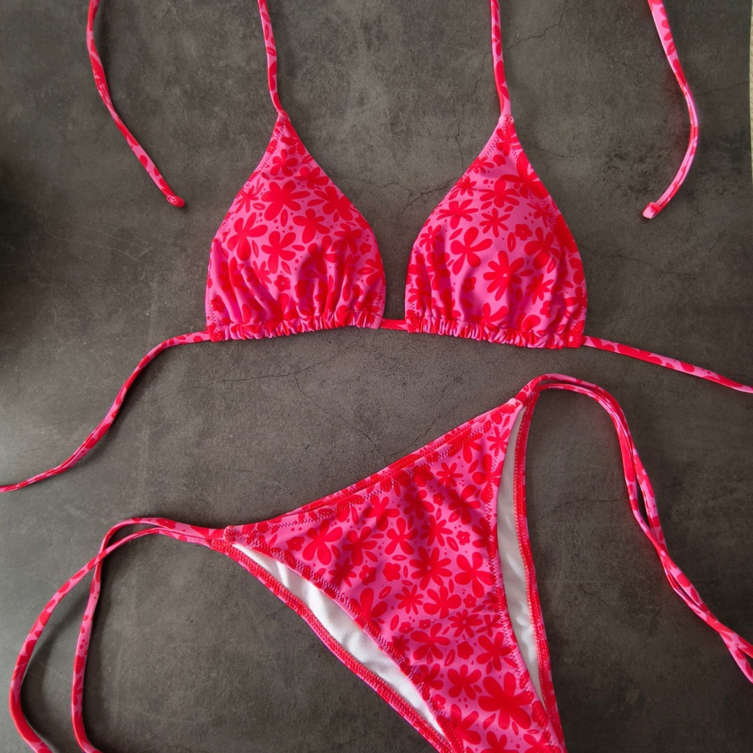 Damen Triangel-Bikini mit floralem Design Echo Archiv