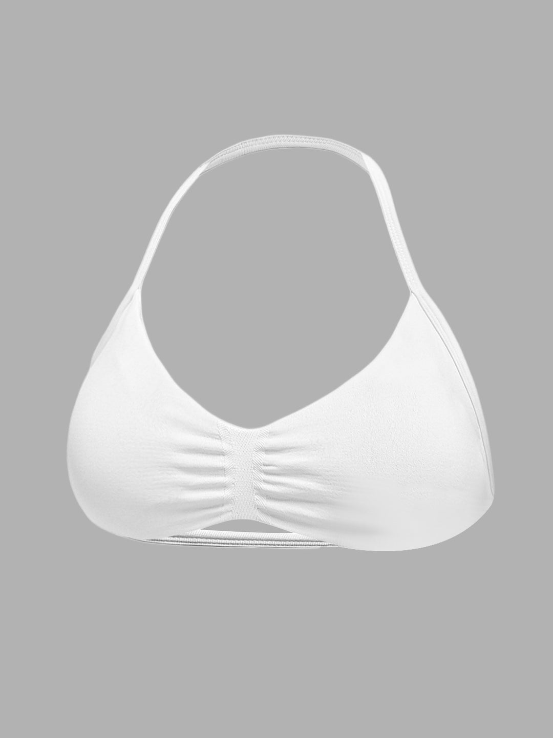 Damen Sport-Bikini-Oberteil mit hoch geschnittenen Shorts und nahtlosem Design Echo Archiv