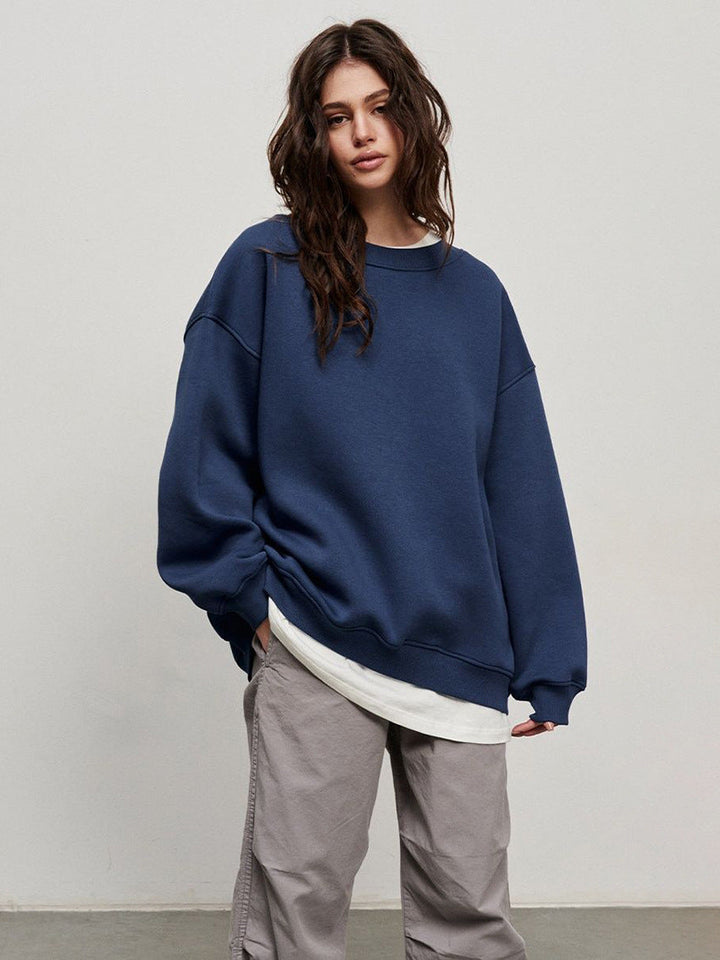 Damen Oversized SwEchoarchivtshirt im lässigen Stil mit übergroßen Ärmeln und elastischen Bündchen Echoarchiv