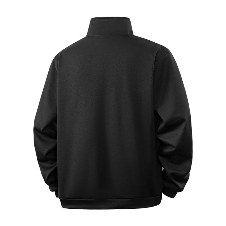 Herren Halbzip-Sweatshirt mit Stehkragen und Rippbündchen Echo Archiv