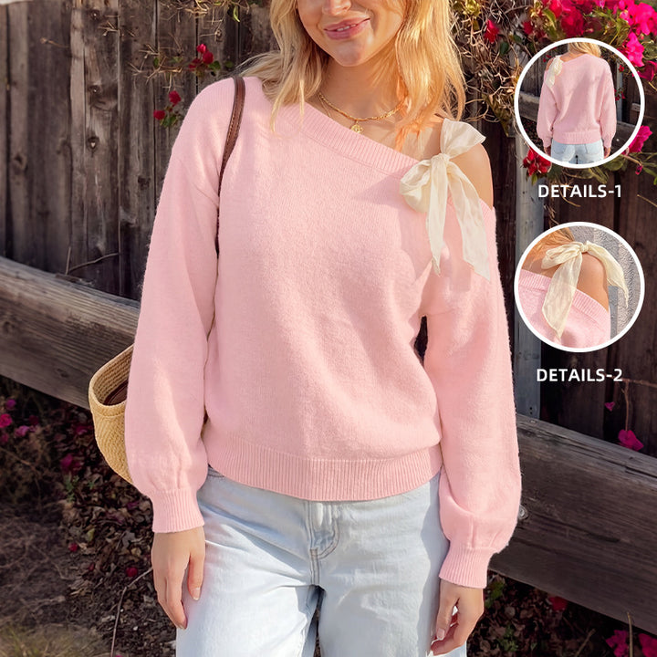 Damen Trendiger Pullover mit Schulterband Echo Archiv