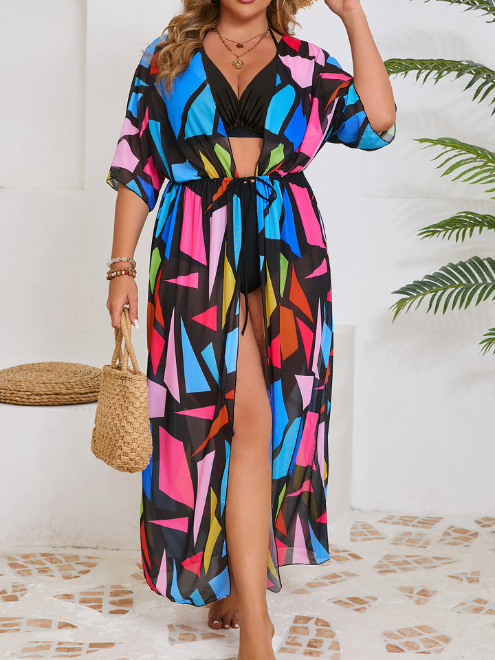 Damen Strandkimono mit lebendigem Design Echo Archiv