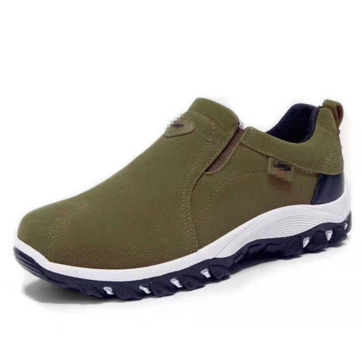 Damen Slip-On Sneaker aus Veloursimitat mit elastischen Seiteneinsätzen und profilierter Gummilaufsohle Echo Archiv