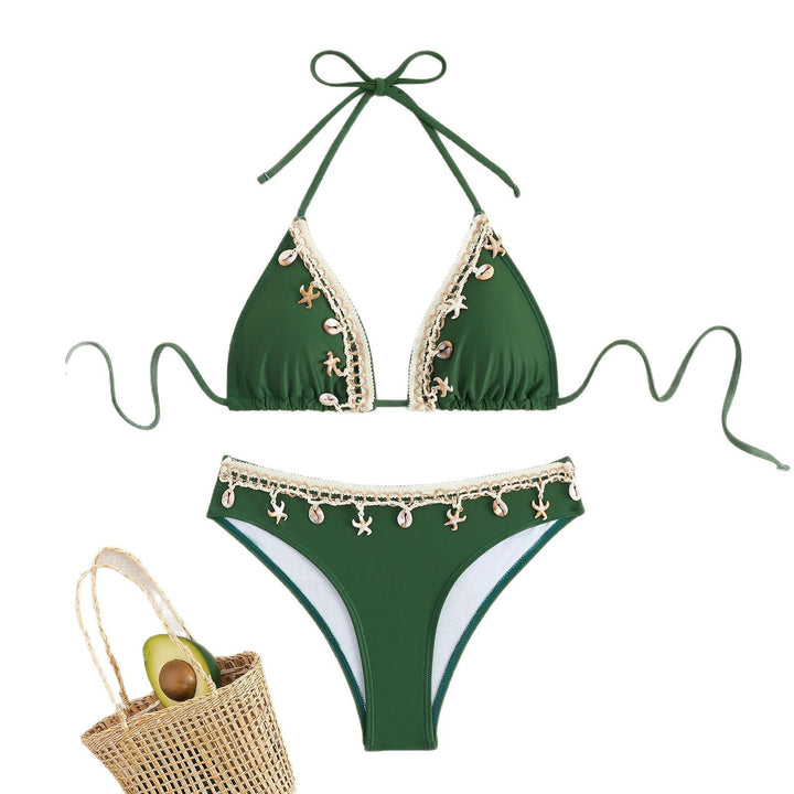 Damen Triangel-Bikini mit eleganten Muschelverzierungen Echo Archiv