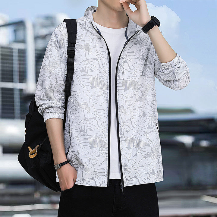 Herren Leichte Outdoorjacke mit floralem Design Echo Archiv