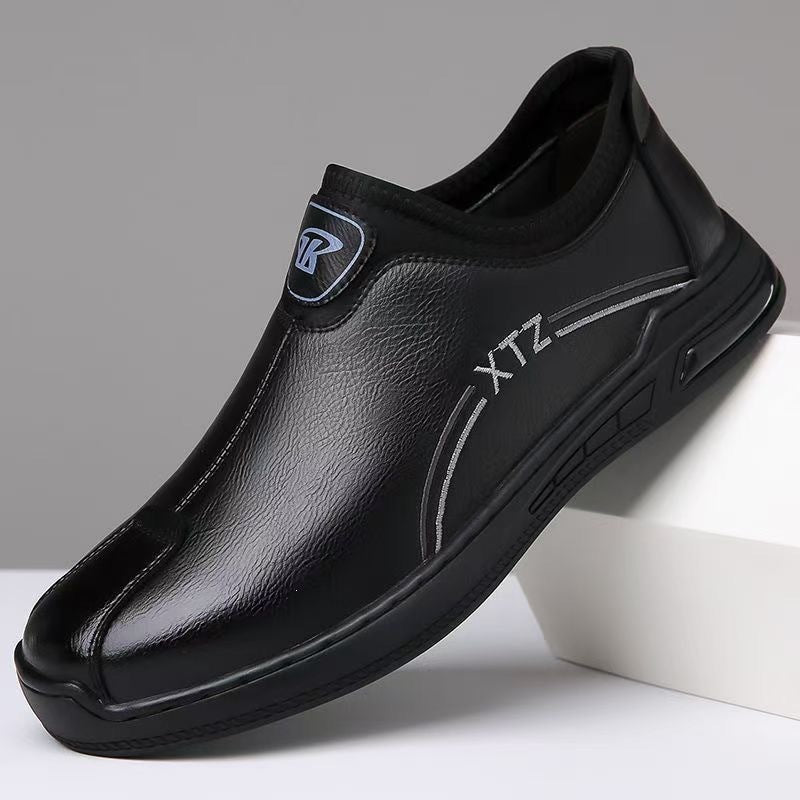 Herren Bequeme Slip-On Ledersneaker Echoarchiv