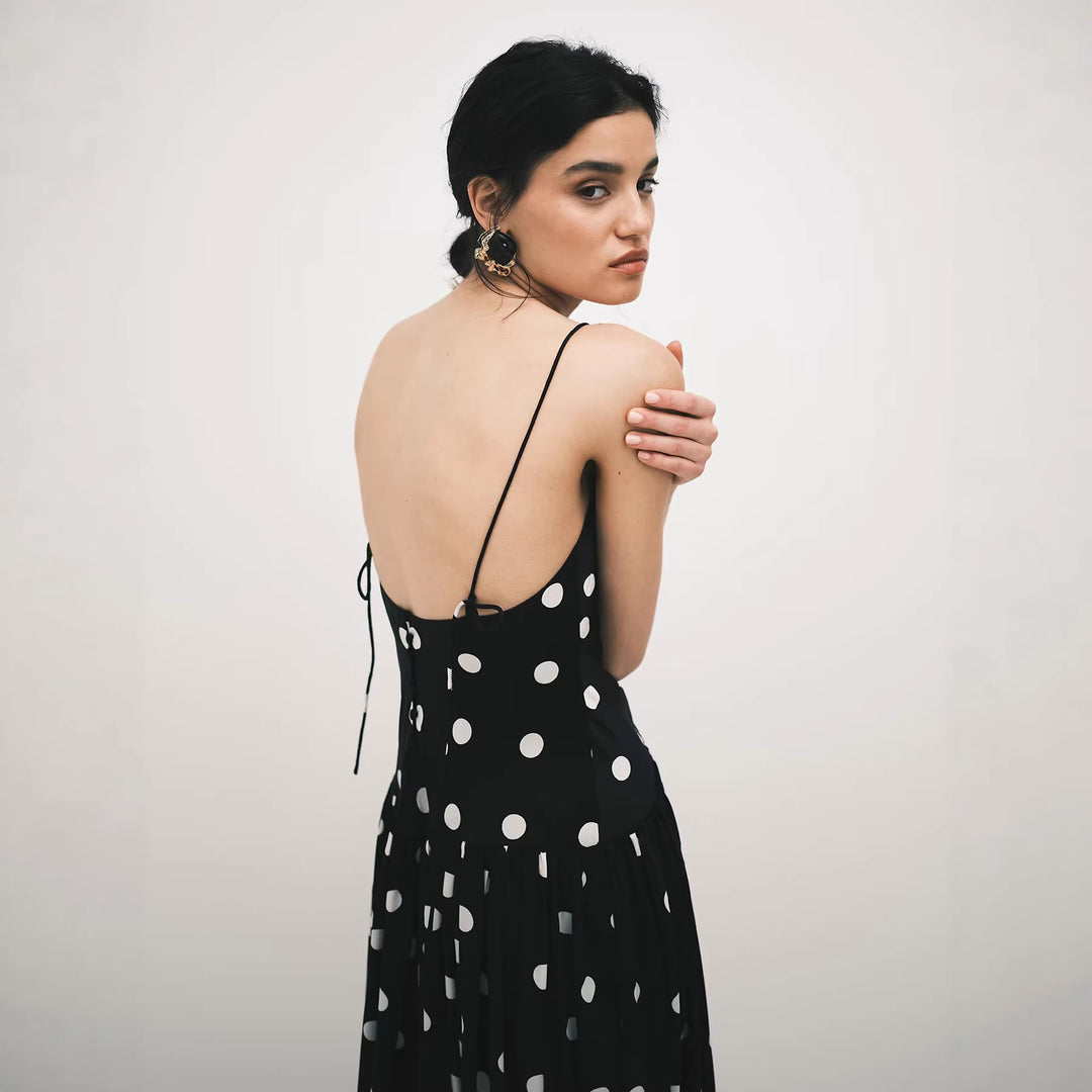 Damen Maxi-Kleid mit Punkten Echo Archiv