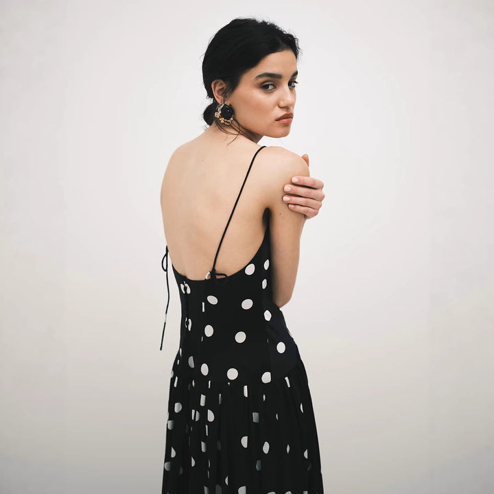 Damen Maxi-Kleid mit Punkten Echo Archiv