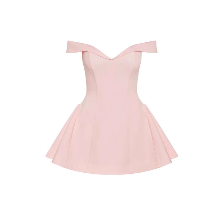 Damen Off-Shoulder Minikleid mit schwingendem Rock Echo Archiv