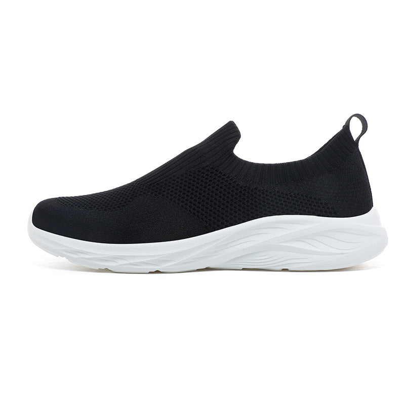 Unisex nan elastischer Strick-Schlupfschuh mit ergonomischer Dämpfungssohle und Fersenlasche Echo Archiv