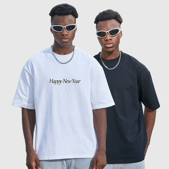 Herren Oversize T-Shirt aus schwerer Bio-Baumwolle mit weitem Schnitt Echo Archiv