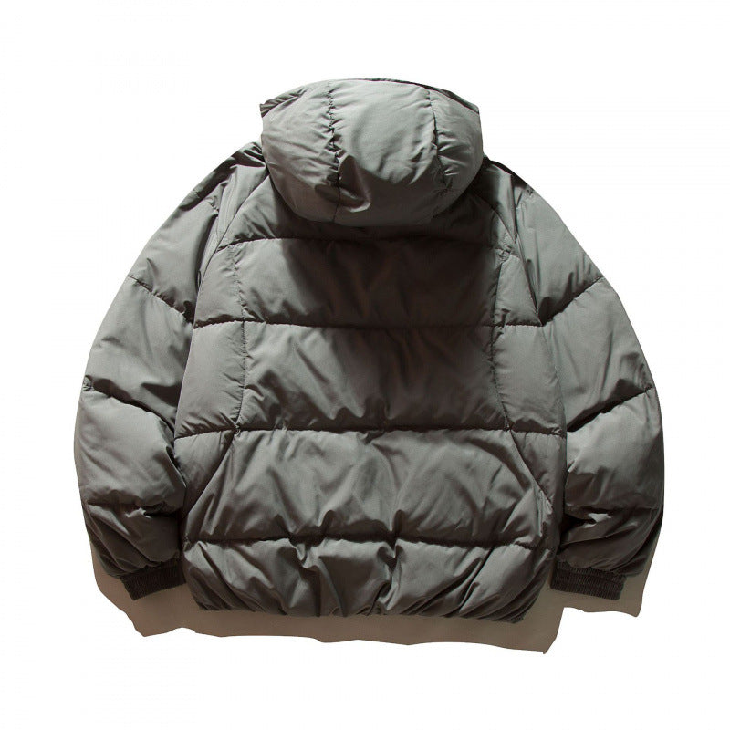 Unisex Oversize Thermo‑Pufferjacke im Boxy‑Cut mit Kapuze und Raglanärmeln Echo Archiv