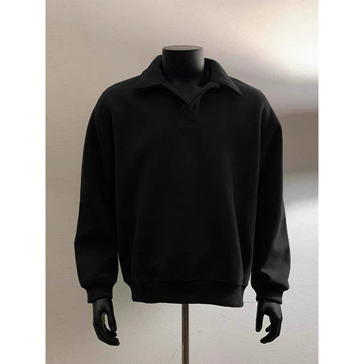 Herren Poloshirt-Sweatshirt mit Hemdkragen und Oversize-Schnitt Echo Archiv