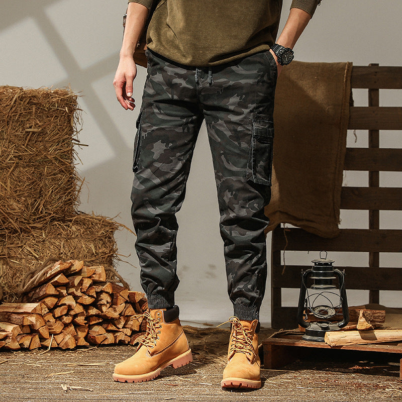 Herren cargo Jogginghose mit praktischen Taschen und elastischem Bund Echoarchiv